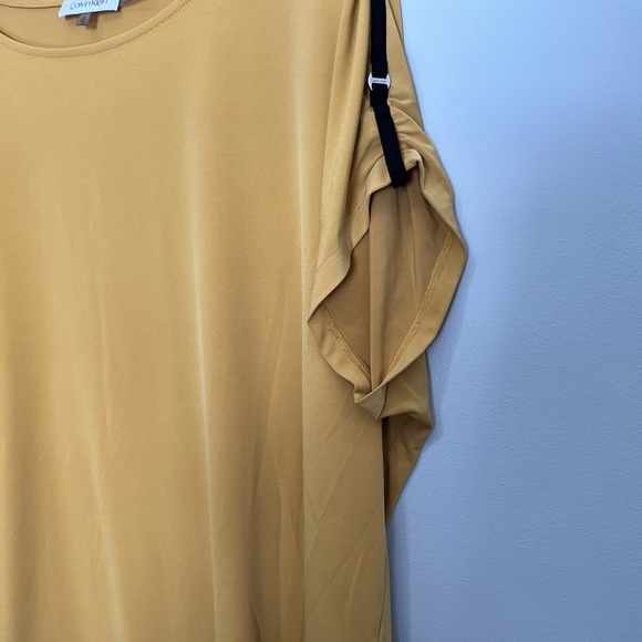 Calvin Klein Women's Mustard Top Size XL - Picture 2 of 6